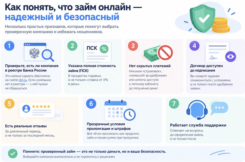 Как выбрать безопасные онлайн займы